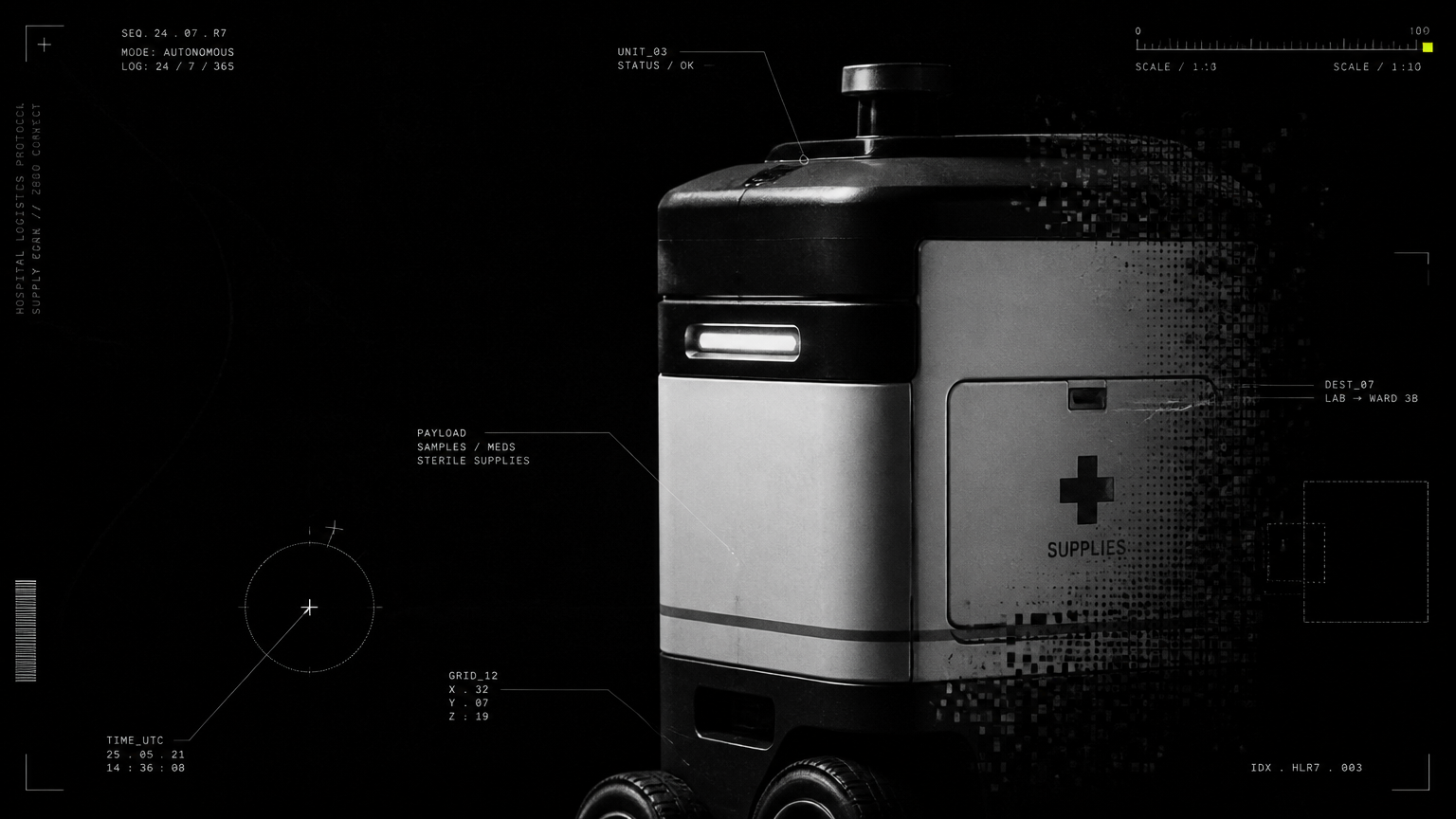 Medical Supply Robots: Moving Samples and Medicine Without Human Risk